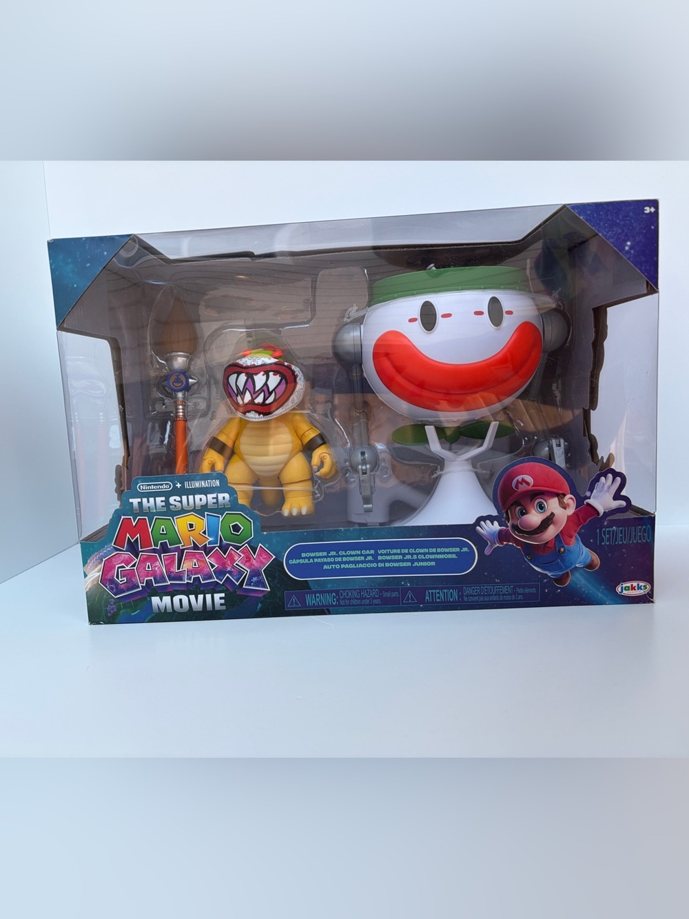 2026 JAKKS Pacific The Super Mario Galaxy Movie: BOWSER JR. & CLOWN CAR Playset